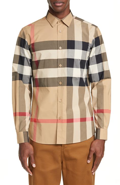 burberry plaid mens shirt|Burberry men's shirts 3x.